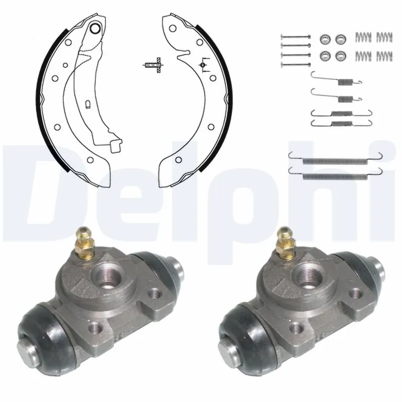 DELPHI fékpofakészlet - KP908 - TothCarparts