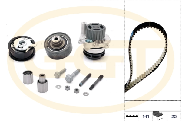GGT Vízpumpa + fogasszíj készlet - KPA20013 - TothCarparts