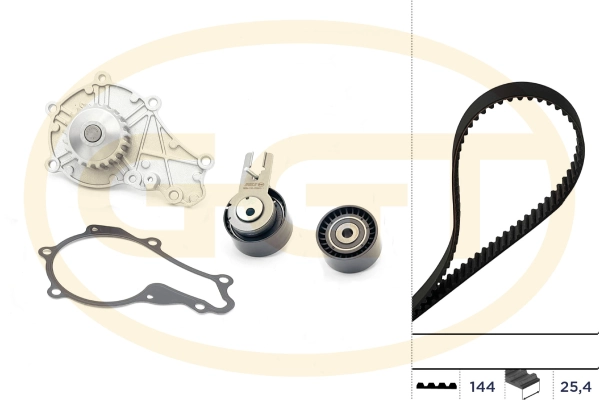 GGT Vízpumpa + fogasszíj készlet - KPA20015 - TothCarparts