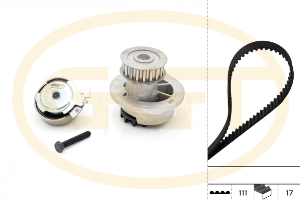 GGT Vízpumpa + fogasszíj készlet - KPA20021 - TothCarparts