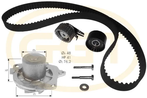 GGT Vízpumpa + fogasszíj készlet - KPA20045 - TothCarparts