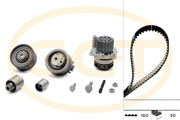 GGT Vízpumpa + fogasszíj készlet - KPA20062 - TothCarparts