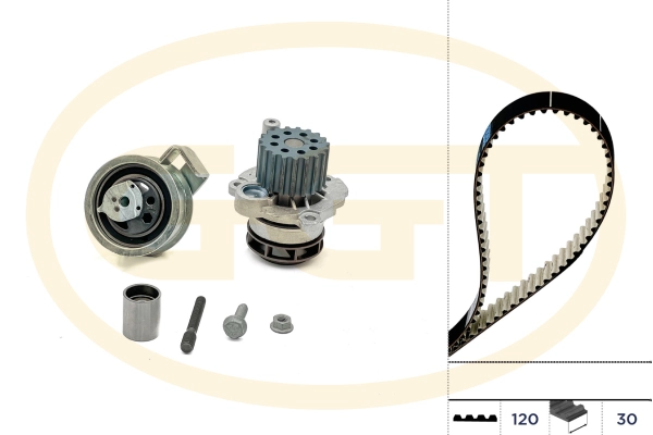GGT Vízpumpa + fogasszíj készlet - KPA20105 - TothCarparts