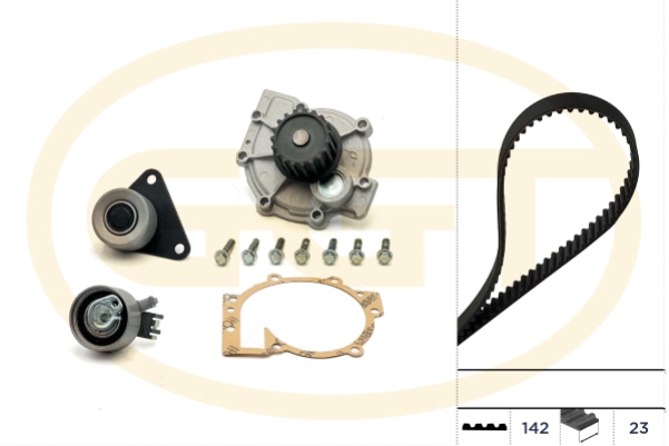 GGT Vízpumpa + fogasszíj készlet - KPA20115 - TothCarparts
