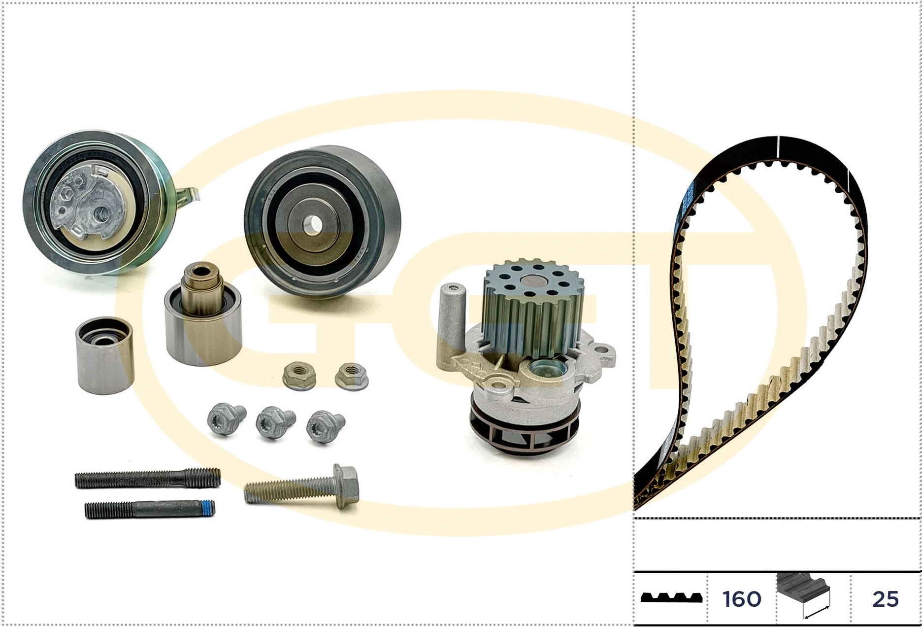 GGT Vízpumpa + fogasszíj készlet - KPA20156 - TothCarparts