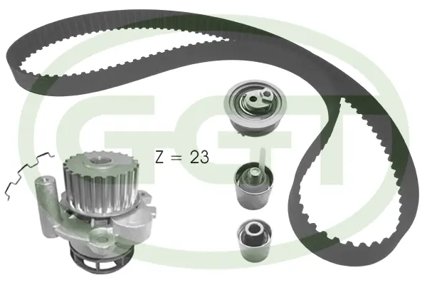 GGT Vízpumpa + fogasszíj készlet - KPA20165 - TothCarparts