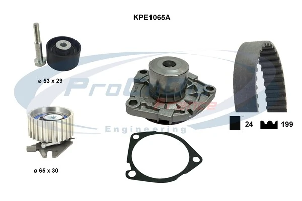 PROCODIS FRANCE Vízpumpa + fogasszíj készlet - KPE1065A - TothCarparts