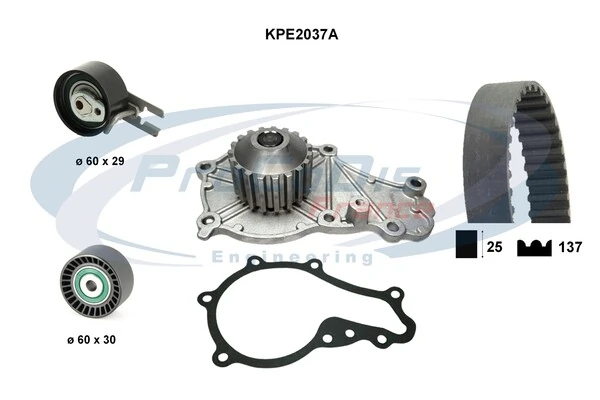 PROCODIS FRANCE Vízpumpa + fogasszíj készlet - KPE2037A - TothCarparts