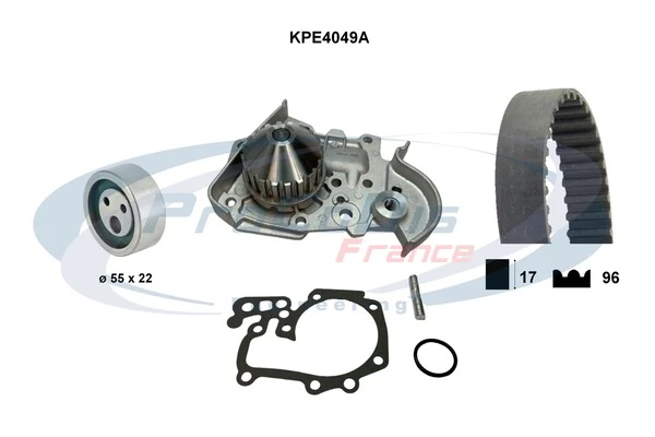 PROCODIS FRANCE Vízpumpa + fogasszíj készlet - KPE4049A - TothCarparts