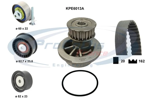 PROCODIS FRANCE Vízpumpa + fogasszíj készlet - KPE6013A - TothCarparts
