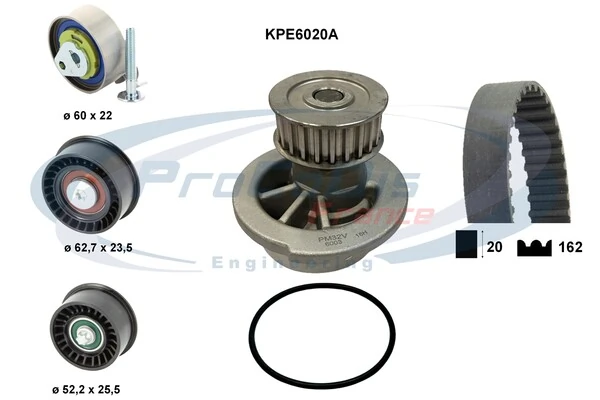 PROCODIS FRANCE Vízpumpa + fogasszíj készlet - KPE6020A - TothCarparts
