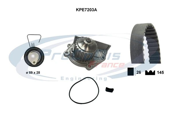 PROCODIS FRANCE Vízpumpa + fogasszíj készlet - KPE7203A - TothCarparts