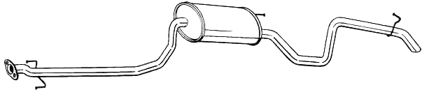 VEGAZ GmbH hátsó hangtompító - KS-183 - TothCarparts