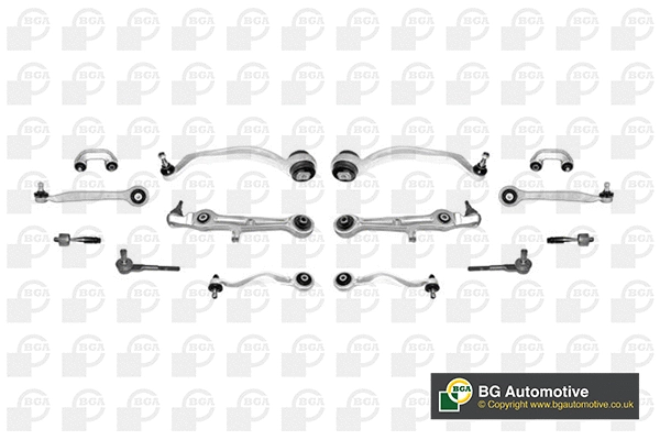 BGA javítókészlet, keresztlengőkar - KS0116 - TothCarparts