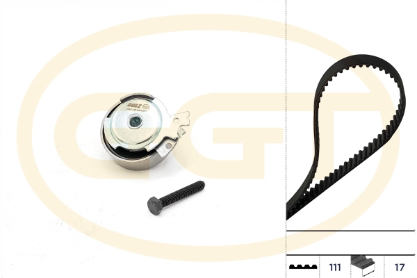 GGT Fogasszíjkészlet - KSPA021 - TothCarparts