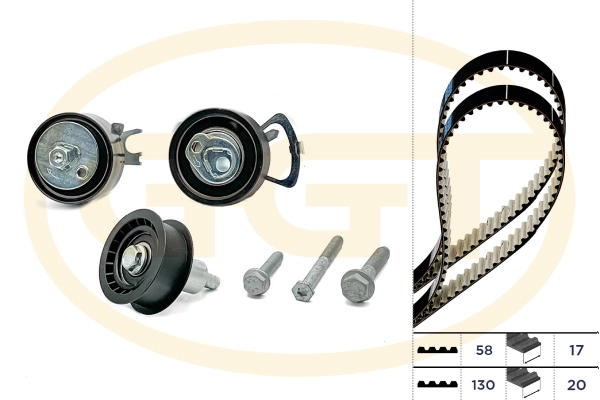 GGT Fogasszíjkészlet - KSPA080 - TothCarparts