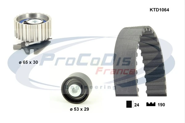PROCODIS FRANCE Fogasszíjkészlet - KTD1064 - TothCarparts