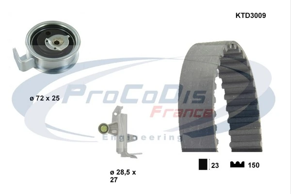 PROCODIS FRANCE Fogasszíjkészlet - KTD3009 - TothCarparts
