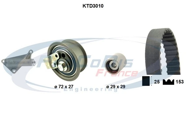 PROCODIS FRANCE Fogasszíjkészlet - KTD3010 - TothCarparts