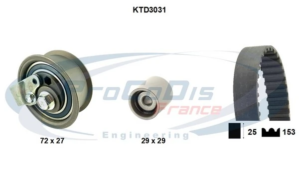 PROCODIS FRANCE Fogasszíjkészlet - KTD3031 - TothCarparts