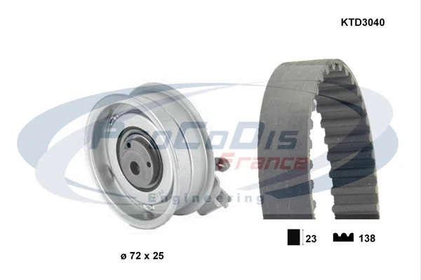 PROCODIS FRANCE Fogasszíjkészlet - KTD3040 - TothCarparts