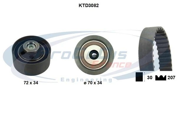 PROCODIS FRANCE Fogasszíjkészlet - KTD3082 - TothCarparts