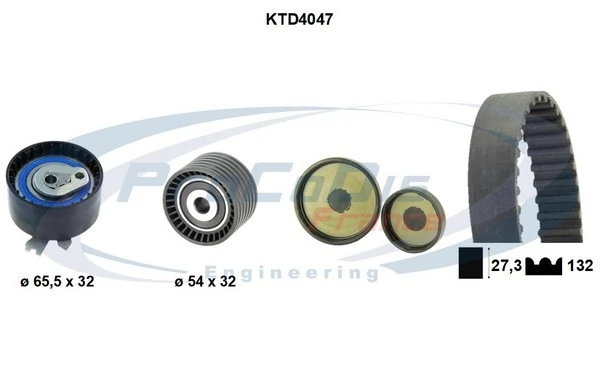 PROCODIS FRANCE Fogasszíjkészlet - KTD4047 - TothCarparts