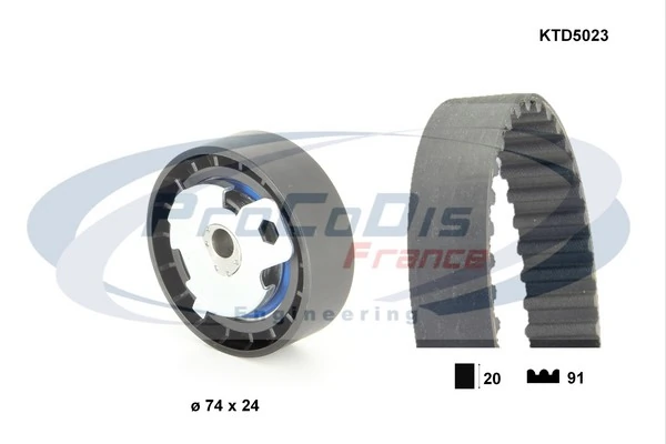 PROCODIS FRANCE Fogasszíjkészlet - KTD5023 - TothCarparts