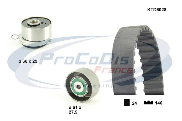 PROCODIS FRANCE Fogasszíjkészlet - KTD6028 - TothCarparts