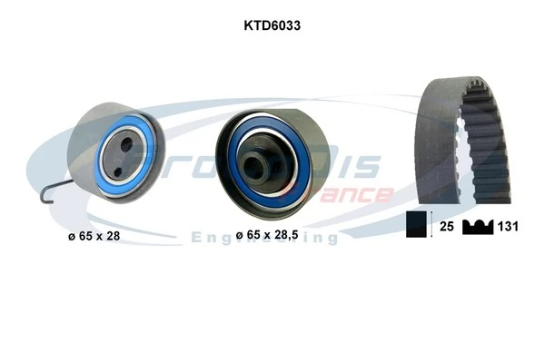PROCODIS FRANCE Fogasszíjkészlet - KTD6033 - TothCarparts
