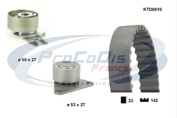 PROCODIS FRANCE Fogasszíjkészlet - KTD6510 - TothCarparts