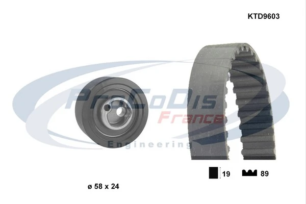 PROCODIS FRANCE Fogasszíjkészlet - KTD9603 - TothCarparts