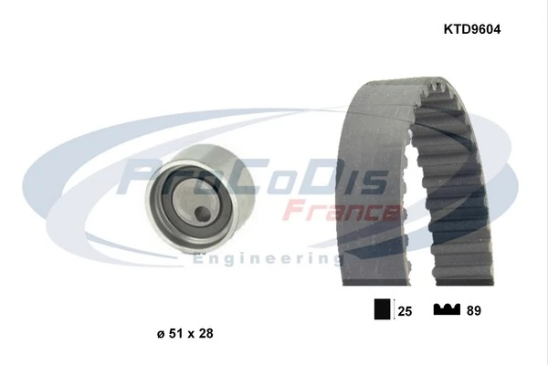 PROCODIS FRANCE Fogasszíjkészlet - KTD9604 - TothCarparts