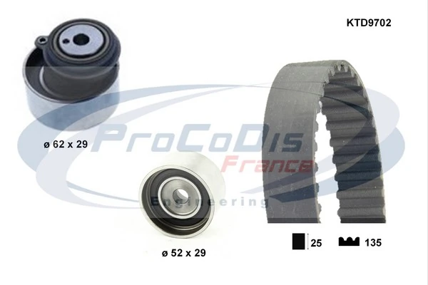 PROCODIS FRANCE Fogasszíjkészlet - KTD9702 - TothCarparts