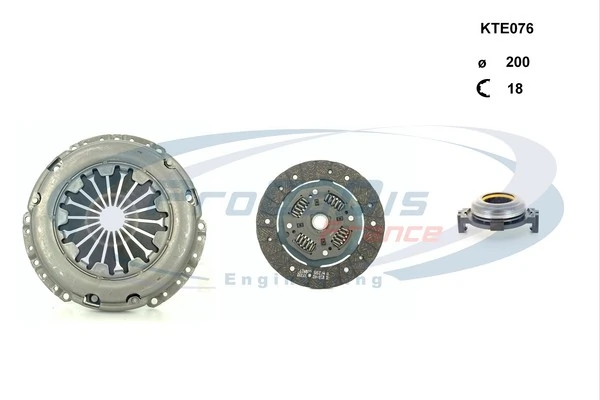 PROCODIS FRANCE kuplungkészlet - KTE076 - TothCarparts
