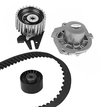 KWP Vízpumpa + fogasszíj készlet - KW672-1 - TothCarparts