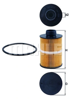 KNECHT Üzemanyagszűrő - KX 208D - TothCarparts