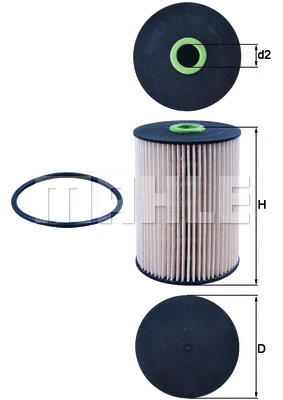 MAHLE Üzemanyagszűrő - KX 228D - TothCarparts
