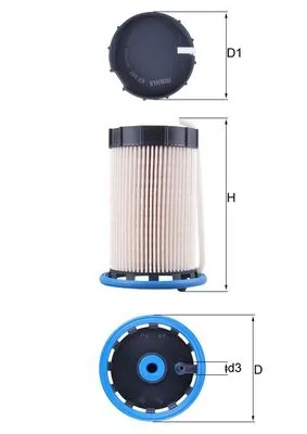 MAHLE Üzemanyagszűrő - KX 592 - TothCarparts