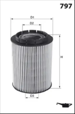 MISFAT olajszűrő - L010 - TothCarparts