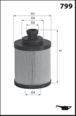 MISFAT olajszűrő - L093 - TothCarparts