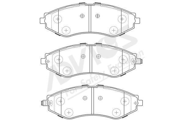ADVICS-SEA fékbetétkészlet, tárcsafék - L1N004Y - TothCarparts