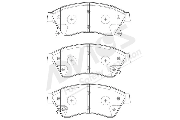 ADVICS-SEA fékbetétkészlet, tárcsafék - L1N007Y - TothCarparts