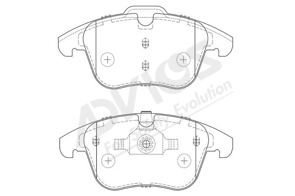 ADVICS-SEA fékbetétkészlet, tárcsafék - L1N015Y - TothCarparts