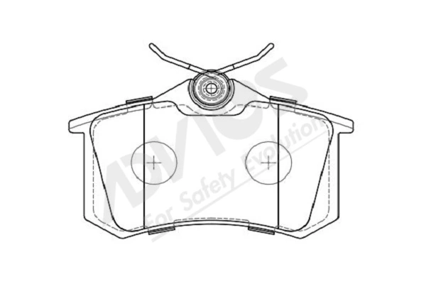 ADVICS-SEA fékbetétkészlet, tárcsafék - L2N016Y - TothCarparts