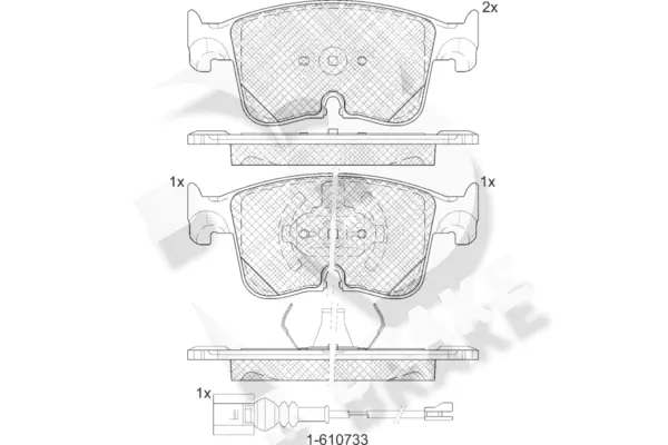 R BRAKE fékbetétkészlet, tárcsafék - RB2487-203 - TothCarparts