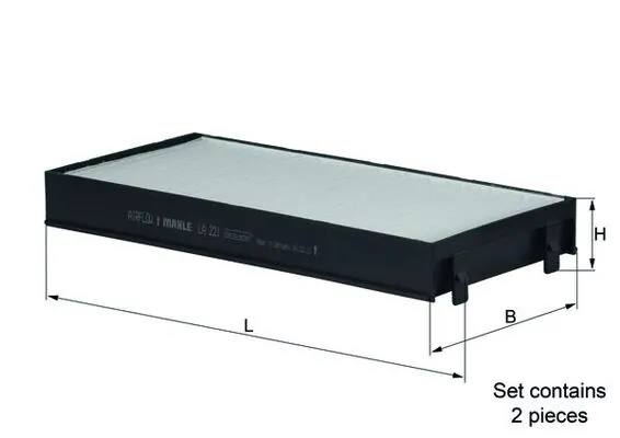 KNECHT szűrő, utastér levegő - LA 221/S - TothCarparts