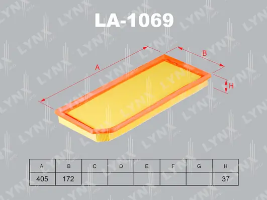 LYNXAUTO légszűrő - LA-1069 - TothCarparts