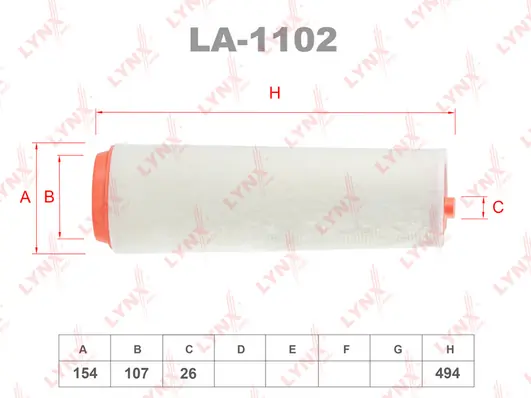 LYNXAUTO légszűrő - LA-1102 - TothCarparts