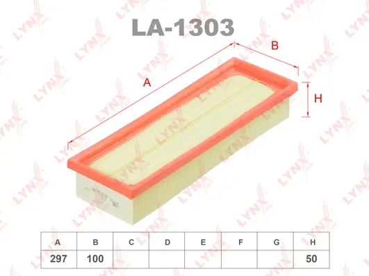 LYNXAUTO légszűrő - LA-1303 - TothCarparts